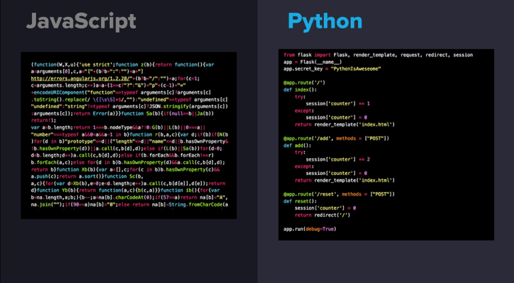 here is why Python is better than Java or any other language. python simplicity