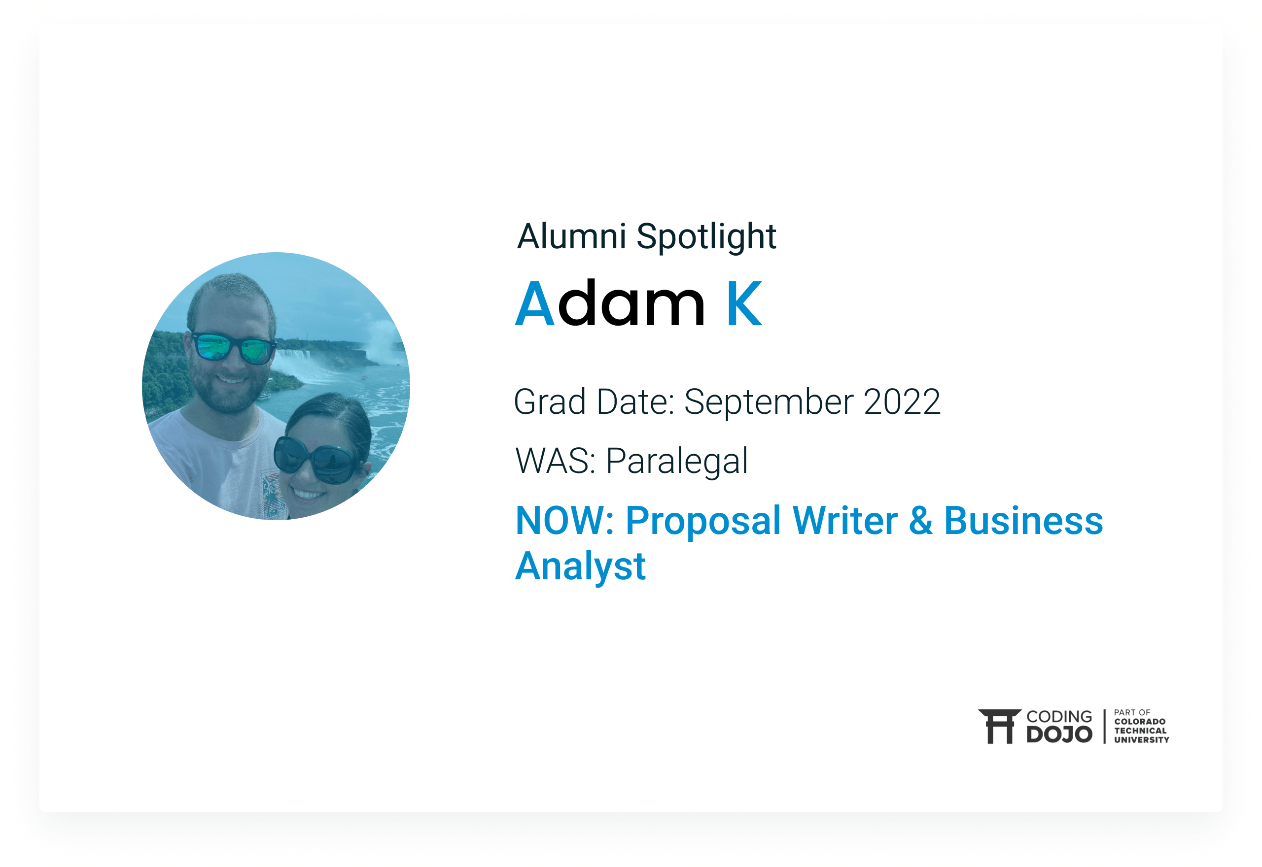 From Paralegal to Proposal Writer & Business Analyst | How Alumni Adam K Changed His Career Path