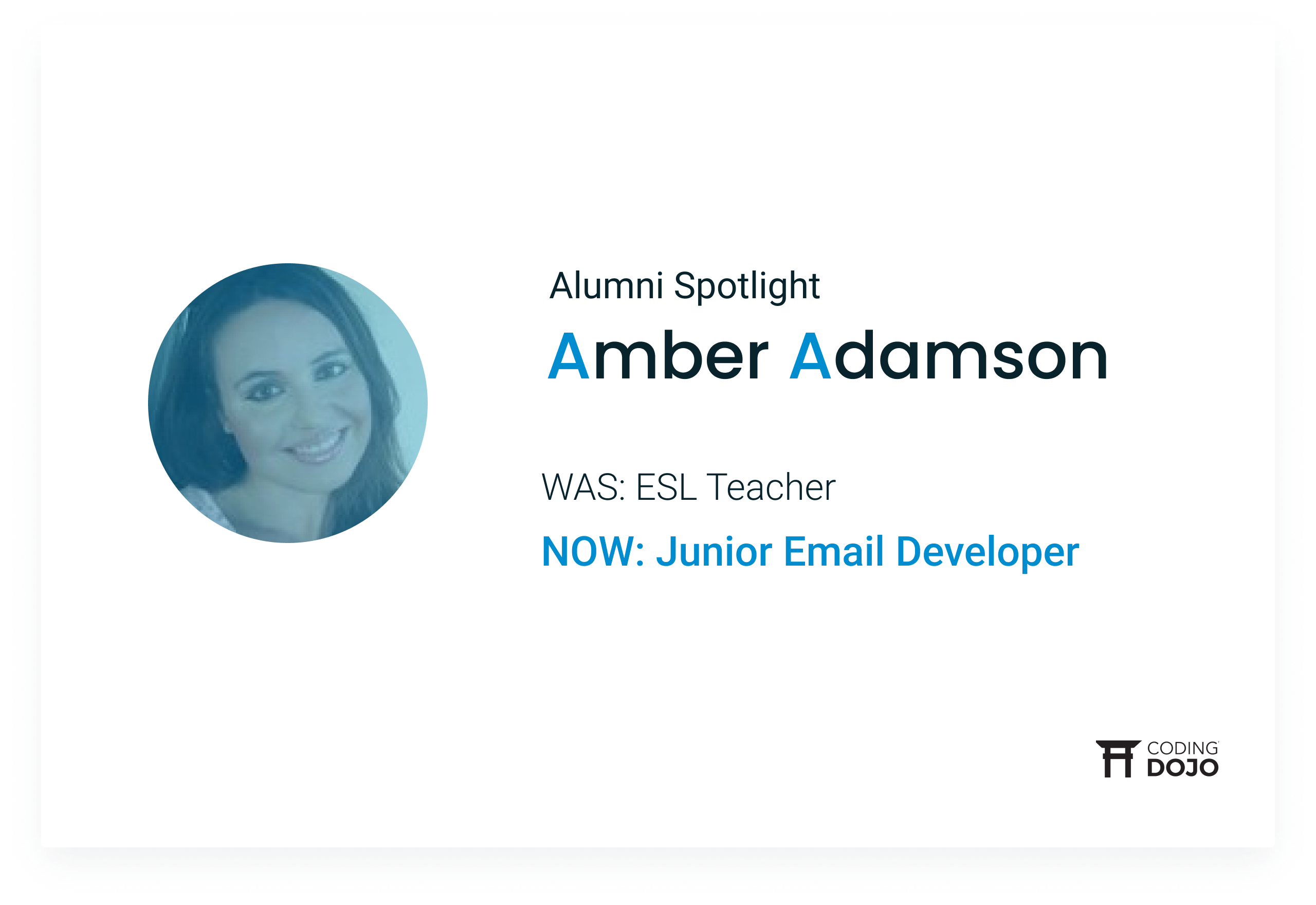 Coding Dojo Alumni Success | Amber Adamson
