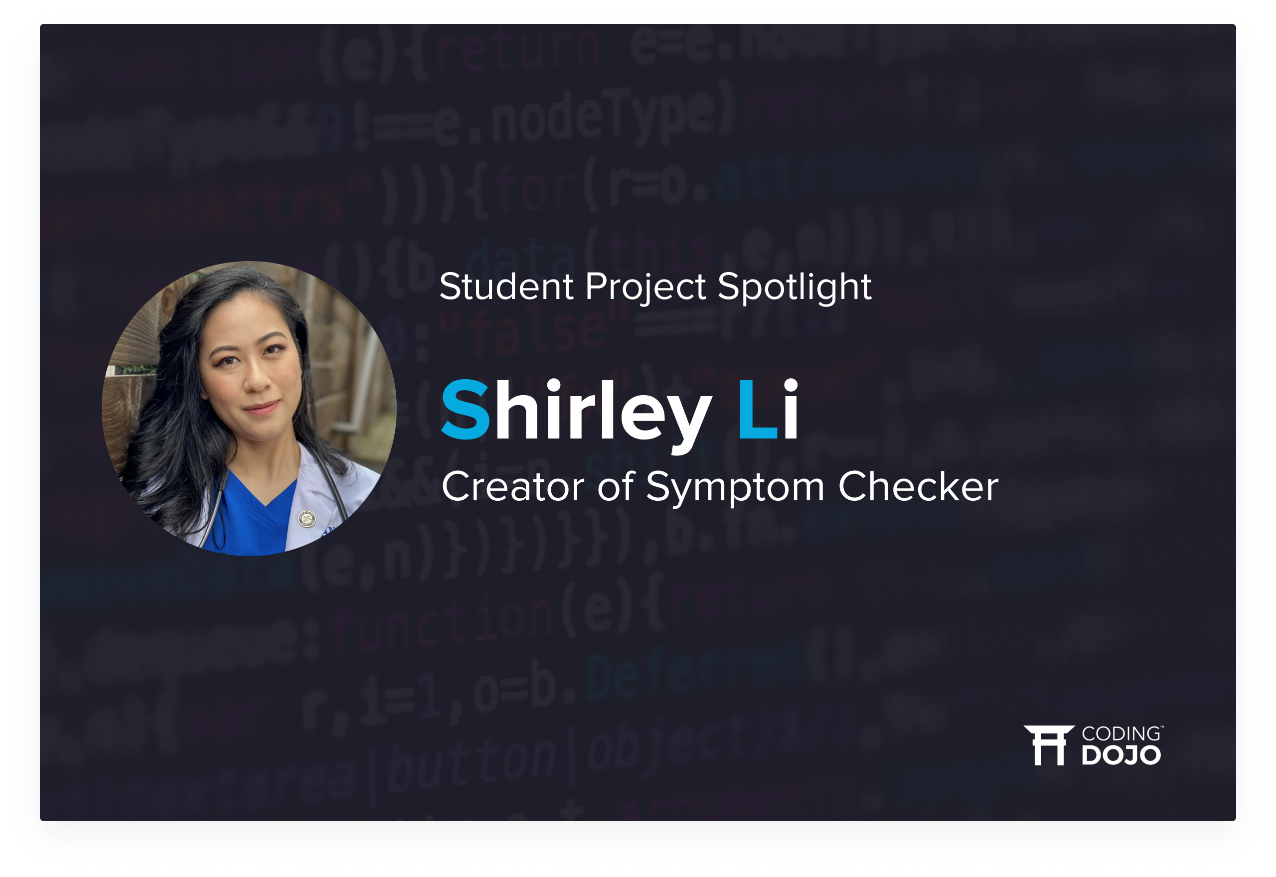 Student Project Spotlight: Symptom Checker | Shirley Li’s Symptom App to Make Healthcare More Accessible to All