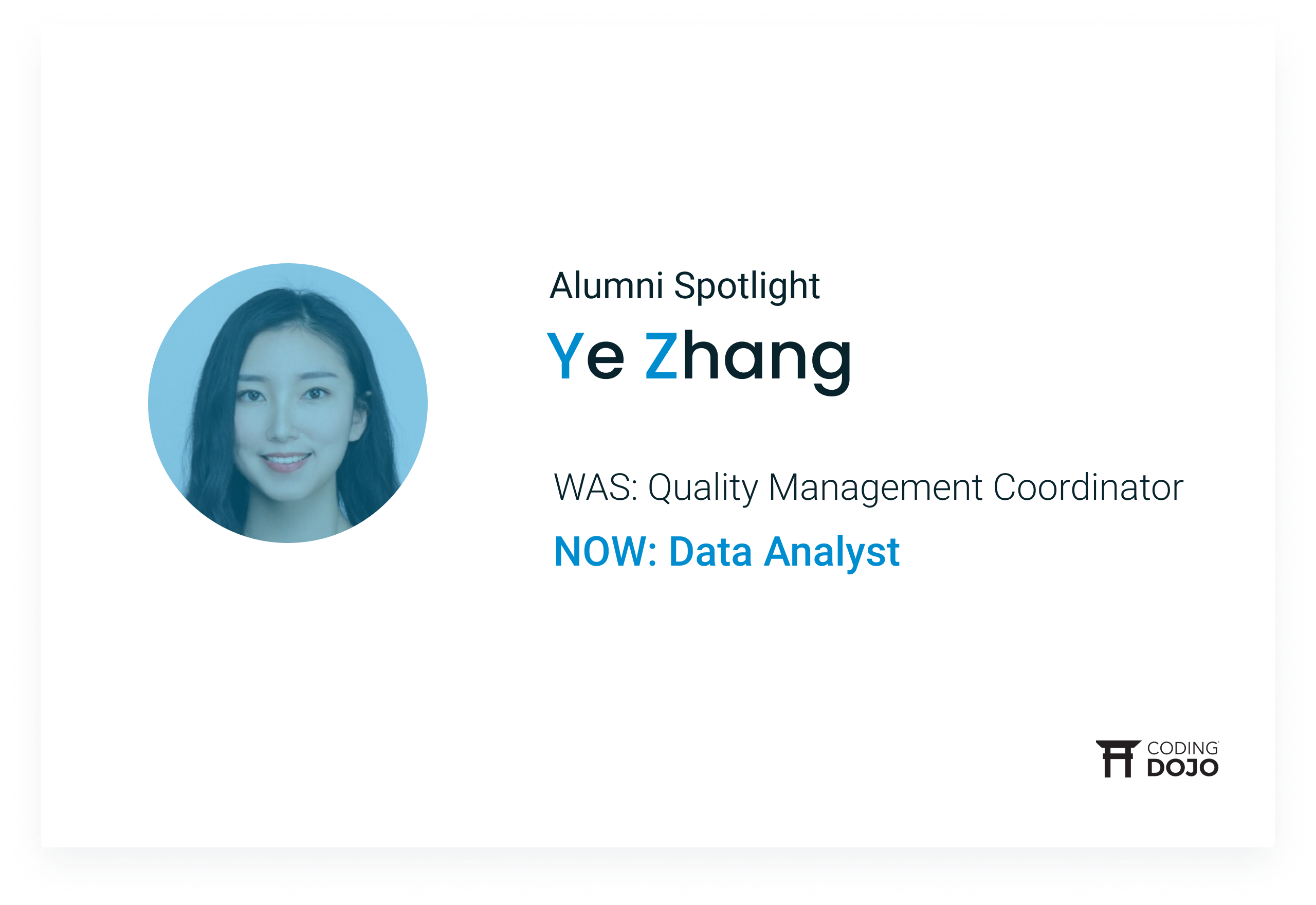 Coding Dojo Alumni Success | Ye Zhang